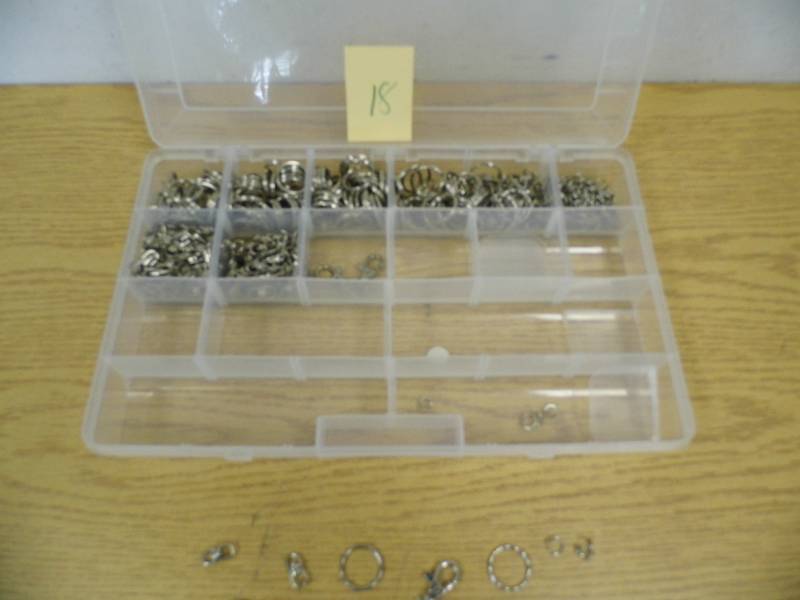 Organizer Case with Key Rings and Parts