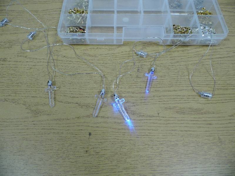 Organizer Case with Flashing Color Change Necklaces
