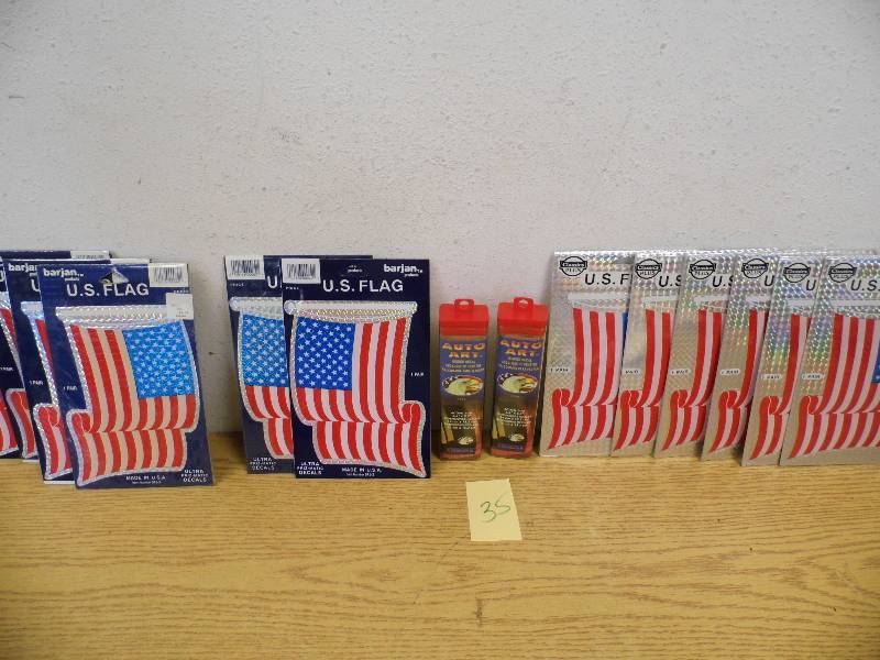 Flags & Eagles Window Decals