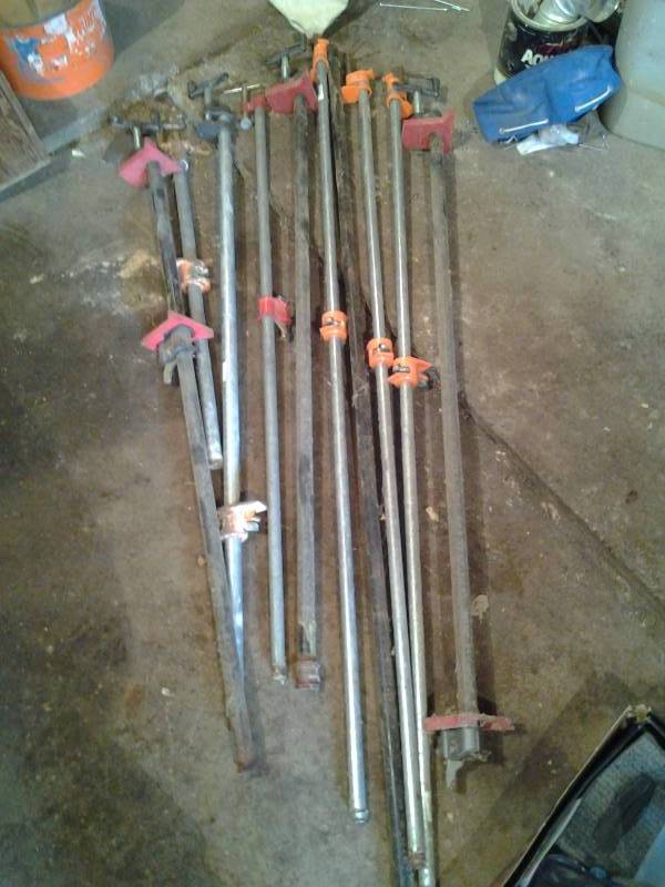 lot 83 image: Lot Of Bar Clamps