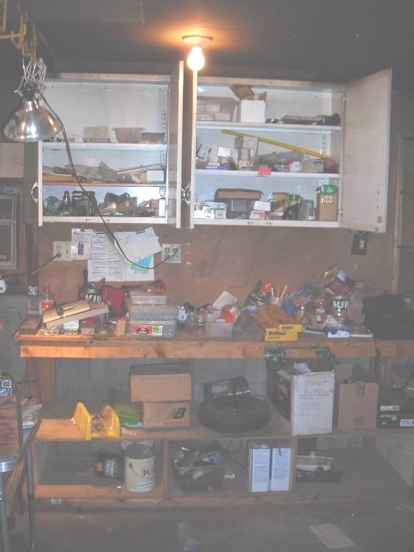 lot 144 image: Contents Of Cabinet & All On Work Bench (Bring Boxes)