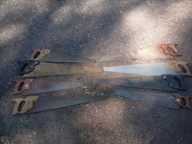 lot 156 image: Bundle Of Hand Saws