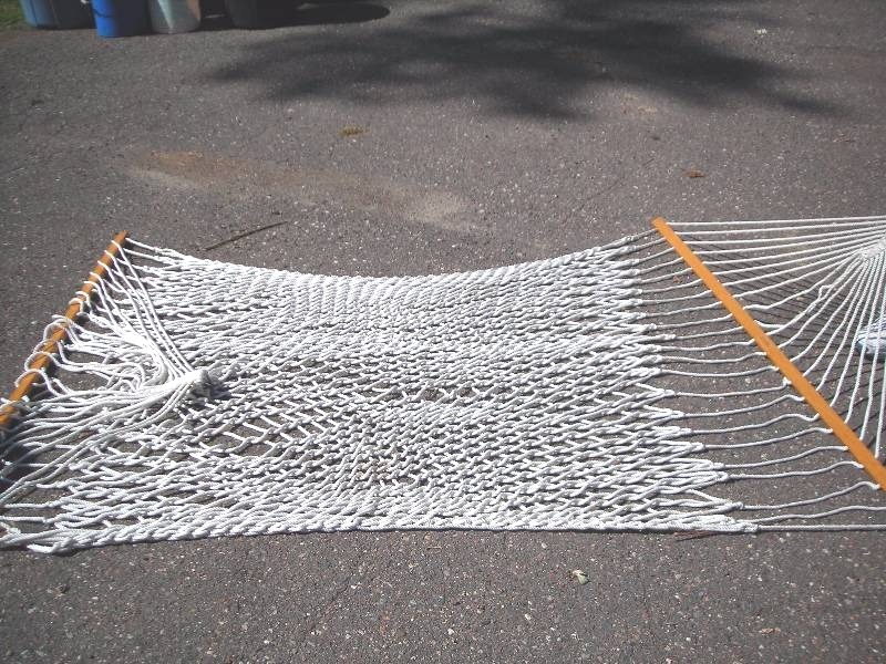 lot 165 image: Twin Oaks Rope Hammock