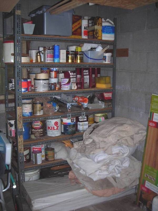 lot 167 image: Metal Shelf & Contents - All Paint Related