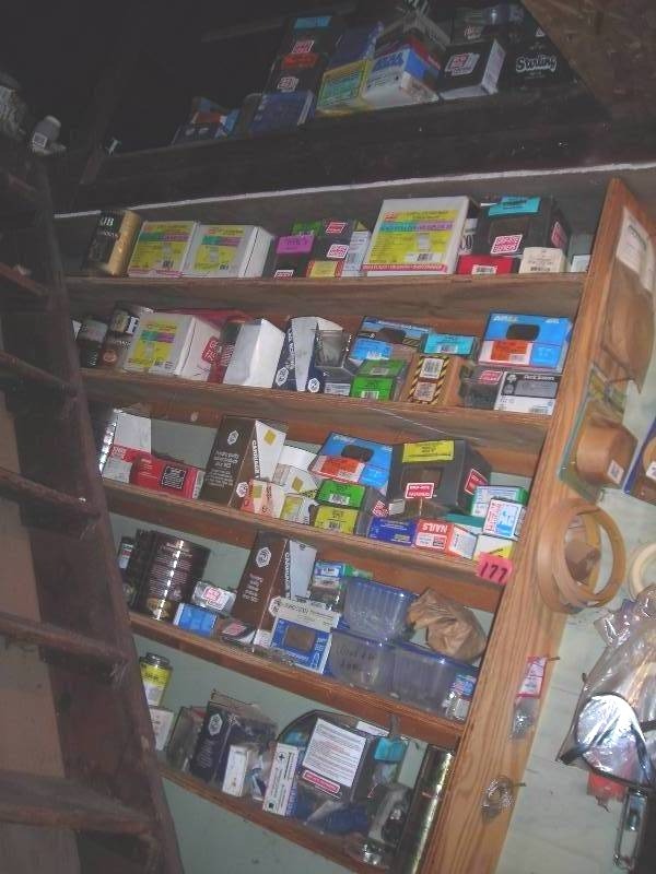 lot 177 image: ContentsHardware On Shelves (Bring Boxes)