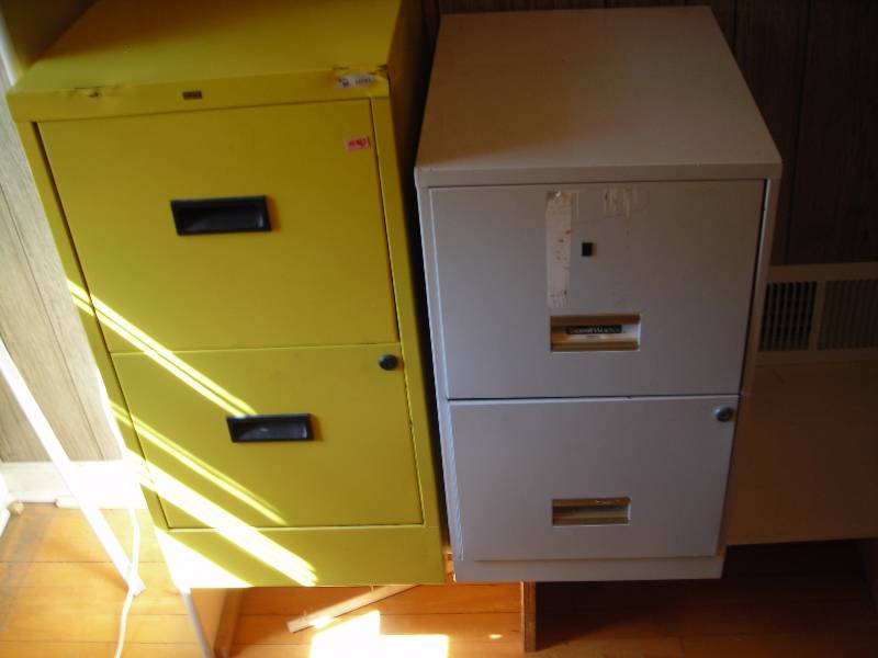 lot 196 image: 2- 2 Drawer File Cabinets