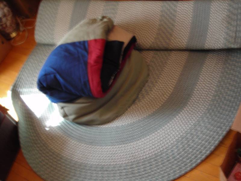 lot 206 image: Braided Rug (Approx 5x8), Comforter