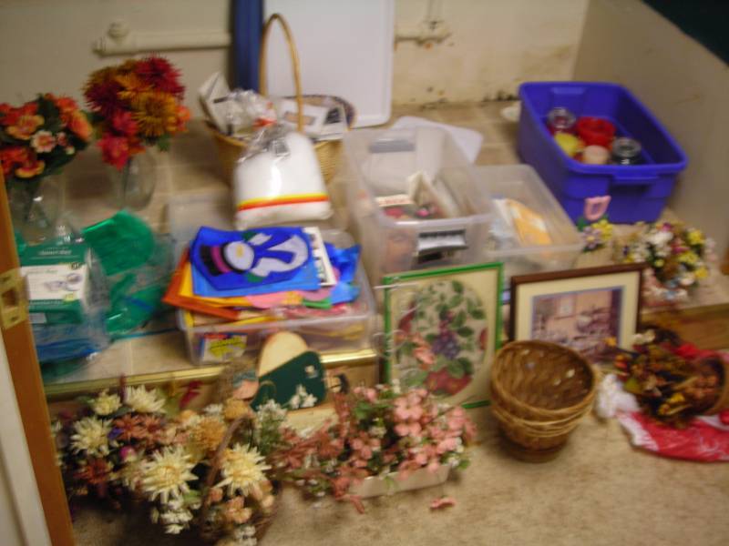 lot 210 image: Contents Of Craft Room Supplies (Bring Boxes)