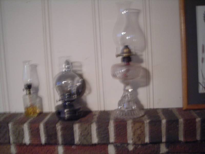lot 213 image: 3-Oil Lamps