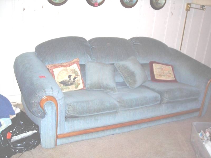 lot 222 image: Sleeper Sofa - Downstairs--Bring Help To Load