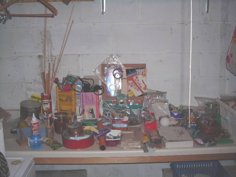 lot 227 image: Craft Supplies, Doillies (All In Laundry Room)