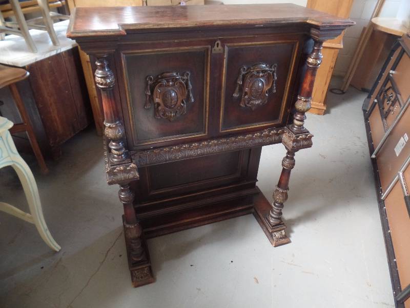 lot 4 image: Vintage Secretary