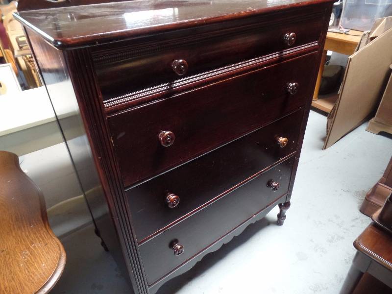 lot 10 image: Wood Dresser