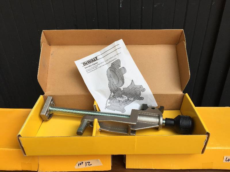 lot 11 image: Lot of 3 New In Box DeWalt Material Clamps