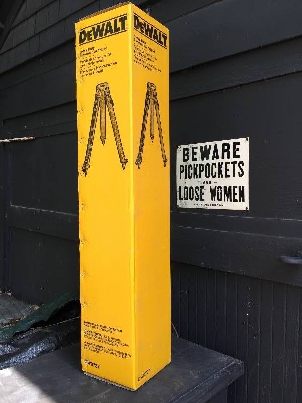 lot 17 image: New in Box DeWalt Heavy Duty Construction Tripod