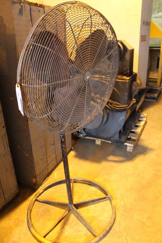 Metal Fand wStand & Base Protective Cage 72 Height.