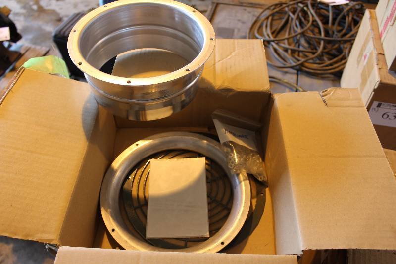 Lot of (2) Coolair Grated Fan Cover & Adapter.