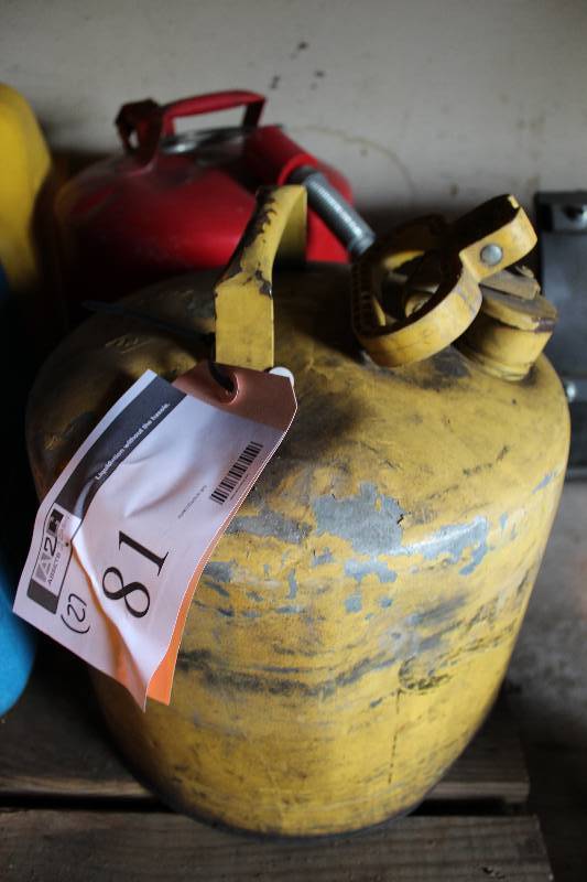 Lot of (2) Metal Gas Can.