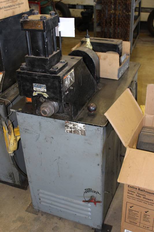 lot 37 image: E.G. Sprinkler Company Roll Groover 556 36 x 24 x 54.