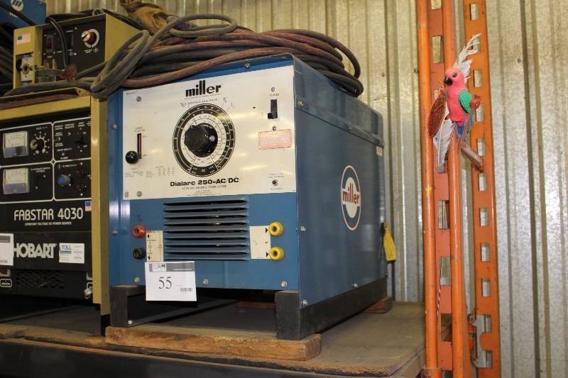 lot 55 image: Miller Dialarc 250-ACDC Arc Welder.