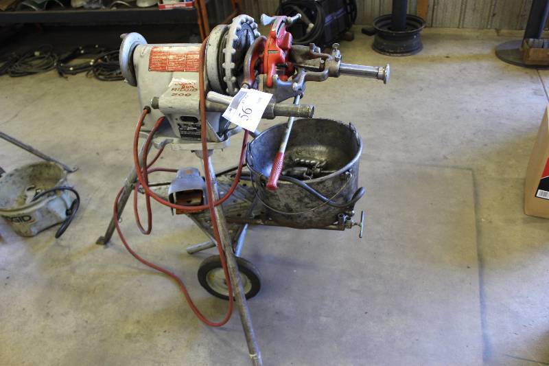 lot 56 image: Ridgid 15682 Model 300 Complete Pipe Threading Machine, 115v Doesnt Run 53 x 44 x 55.