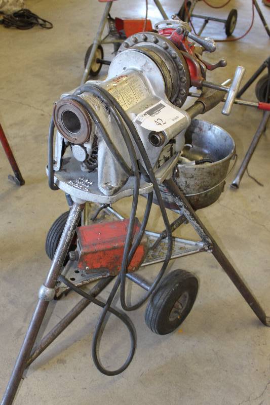 lot 42 image: Ridgid 15682 Model 300 T-2 Complete Pipe Threading Machine, 115v 53 x 48 x 55.