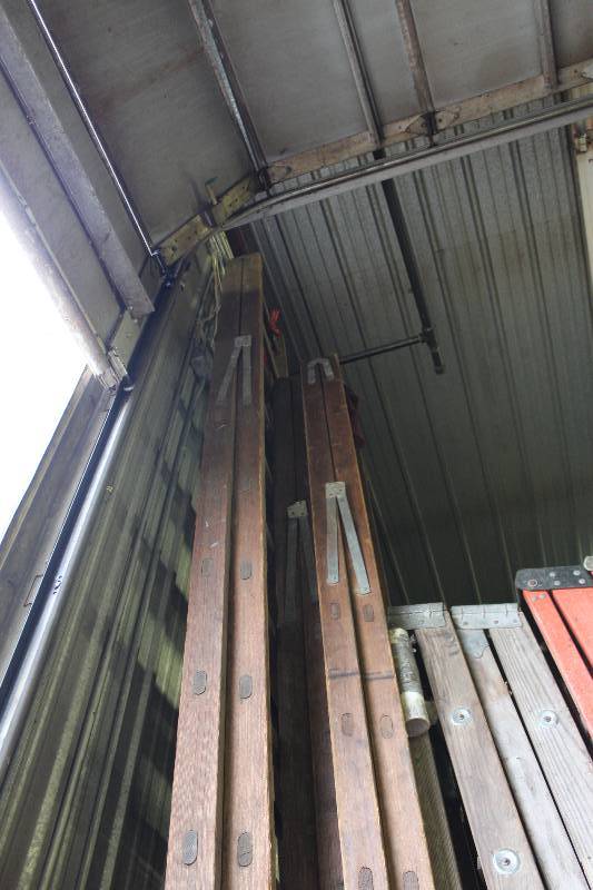 lot 721 image: Lot of (2) Wooden Ladders 16 & 14.
