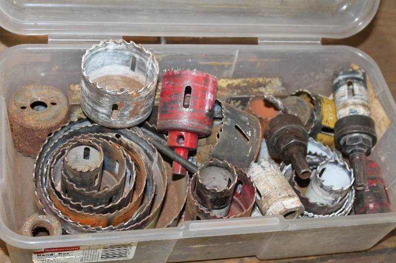 lot 330 image: Container Lot of Circular Drill Bits.