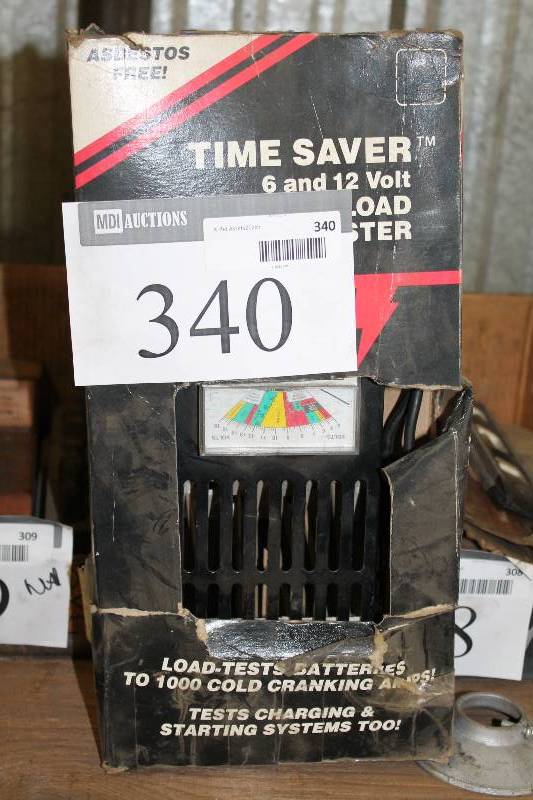 lot 340 image: Century Time Saver 6 & 12 Volt Battery Load Tester.