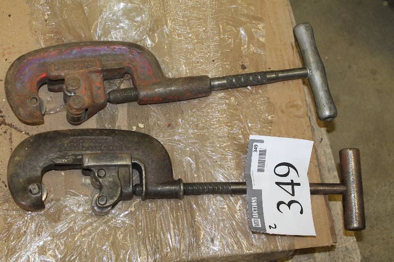 lot 349 image: Lot of (2) Ridgid Pipe Cutter No2 18 to 2.