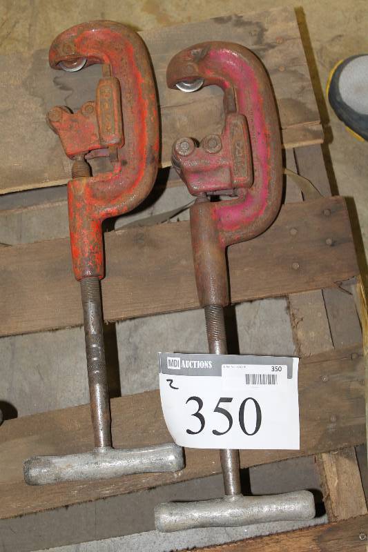 lot 350 image: Lot of (2) Ridgid Pipe Cutter No2 18 to 2.