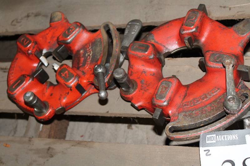 lot 382 image: Lot of (2) Ridgid Quick-Opening Die-Heads.