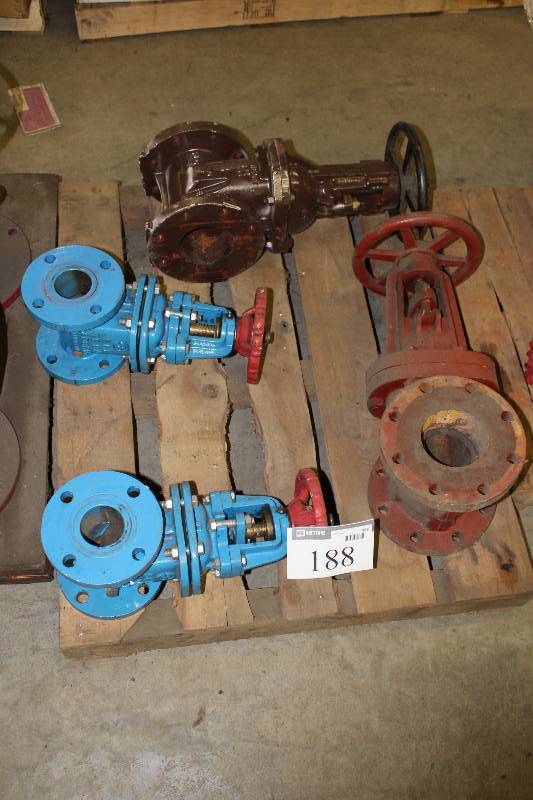 lot 188 image: Lot of (4) Manual Shut-Off Valves.