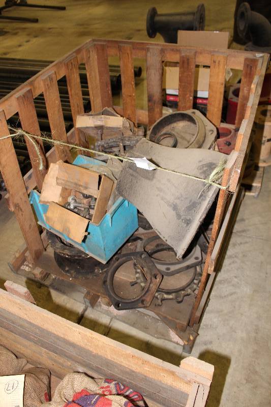 lot 195 image: Pallet Lot Including Bolts wNuts Flanged Connectors And More.