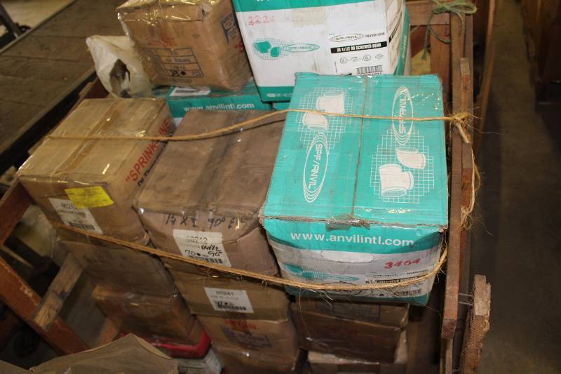 lot 221 image: Pallet Lot Of New Hardware Including Ducting IronCast New See Info Sheet In Photos For Additional Items & Info.