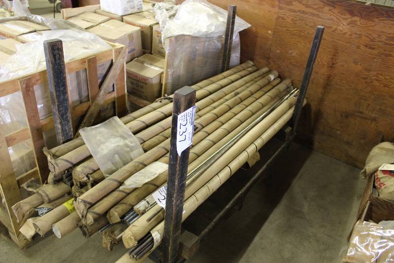 lot 237 image: Cart wCenter Wheels & Corner Bars Contents Not Included 30 x 66 x 15.