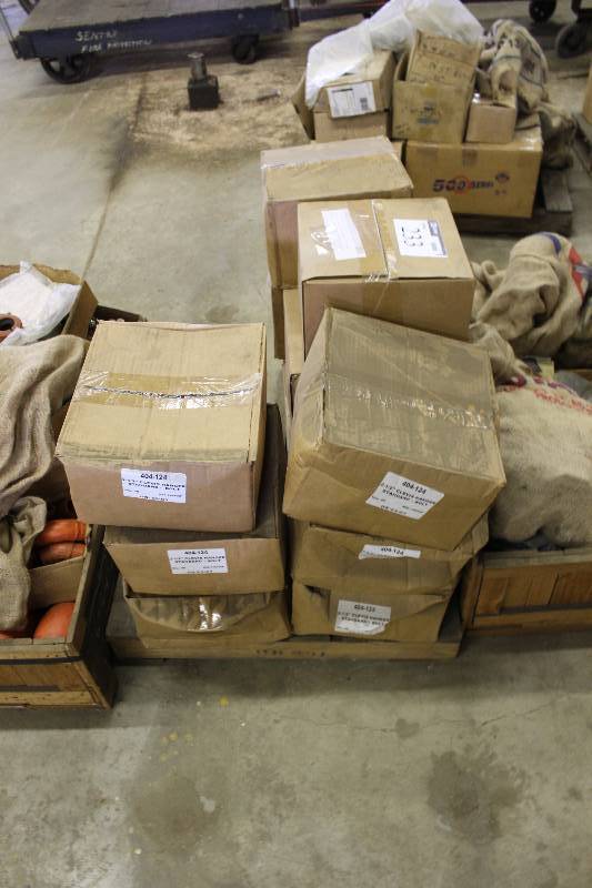 lot 233 image: Pallet Lot Of New Hardware Including 6 Swivel Ring Hangers 12 Atirod 2 12 Clevis Ring Hangers New See Info Sheet In Photos For Additional Items & Info.