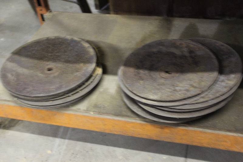 lot 275 image: Shelf Lot Including Sanding Discs Bucket wContents.