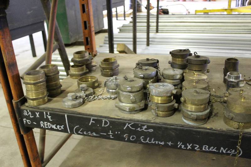 lot 260 image: Shelf Lot Including Shut-Off Valves Miscellaneous Sizes.