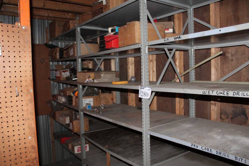 lot 280 image: Lot of (3) Metal Shelving Units 24 x 48 x 87.