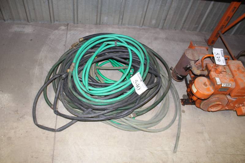 lot 540 image: Floor Lot of Tubing Does Not Include Orange Power Tool.