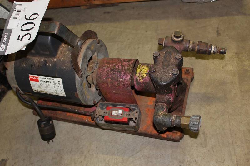 lot 506 image: Miscellaneous Test Pump wDayton AC Motor.