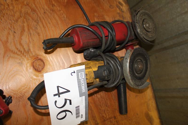 lot 456 image: Lot of (2) Angle Grinder wCord.