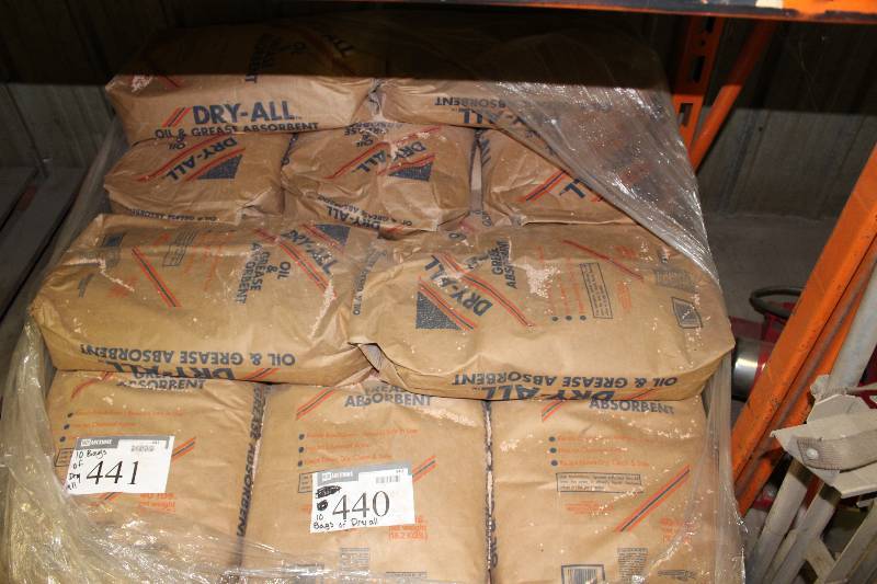 lot 440 image: Bag Lot of (10) Dry-All Oil & Grease Absorbent.