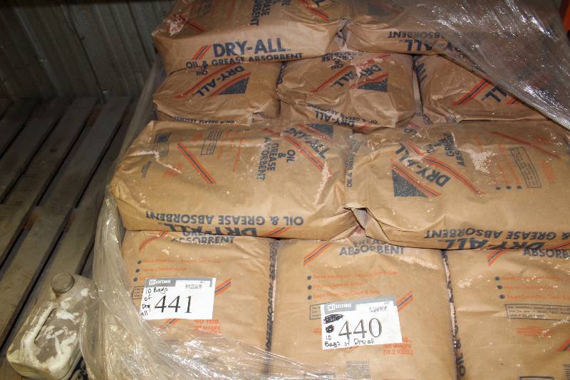 lot 441 image: Bag Lot of (10) Dry-All Oil & Grease Absorbent.