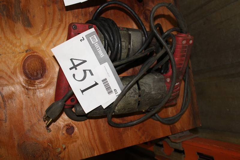 lot 451 image: Lot of (2) Milwaukee Screw-Shooter wCord.
