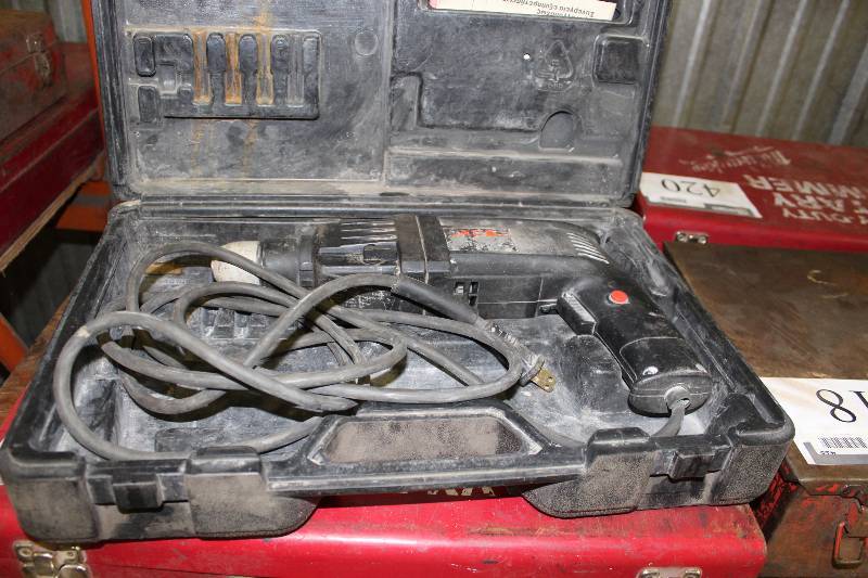 lot 416 image: AEG Rotary Hammer wCord & Case.