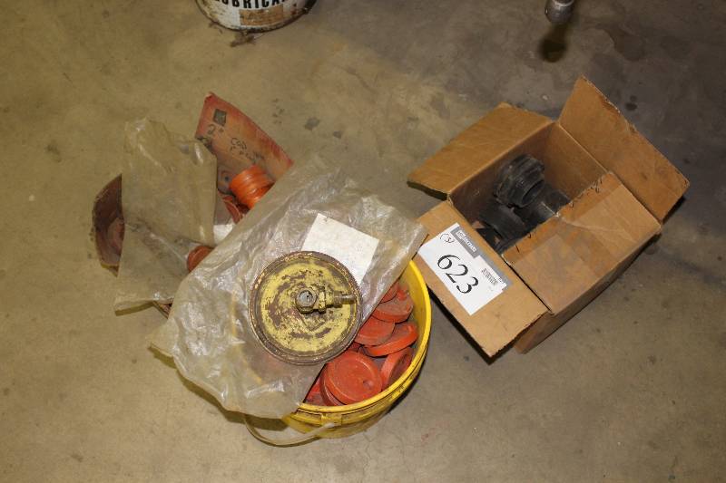 lot 623 image: Box Lot of (3) Including Caps Adapters Miscellaneous Hardware.