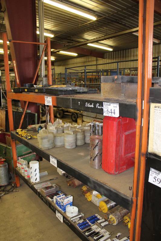 lot 644 image: Pallet Racking Lot Including Uprights, 8 x 2.5 (2) Cross Beams 8 x 2.5 (6).