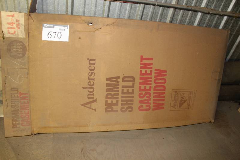 lot 670 image: Anderson Perma Shield Casement Window C14L White.
